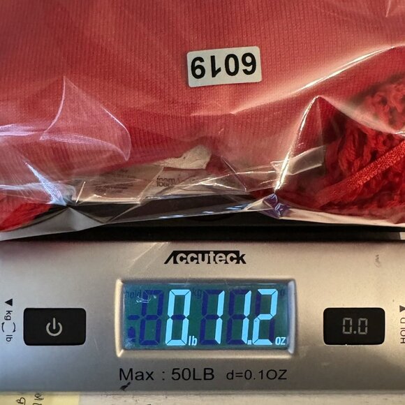 Arden B Red Off-Shoulder Crochet Tunic Sweater Medium Holiday Y2K - Picture 11 of 11